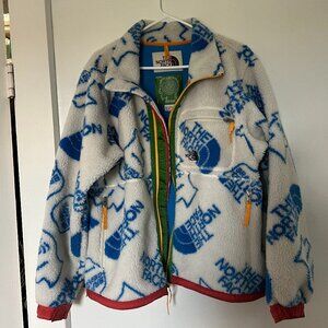 The North Face x Brain Dead Extreme Pile Full Zip Fleece White -Size M